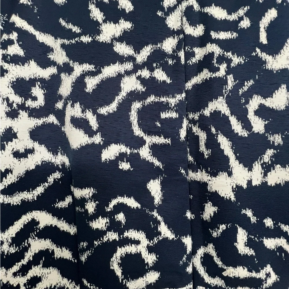 Alex Marie Fit and Flare Navy and White Print Dress Size‎ 14 - Picture 4 of 10